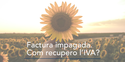 Recuperar IVA de factura impagada